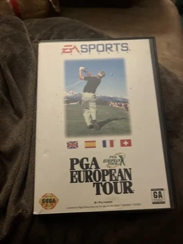 PGA European Tour Golf (Sega Genesis, 1994) CIB Complete in Box w/ Manual