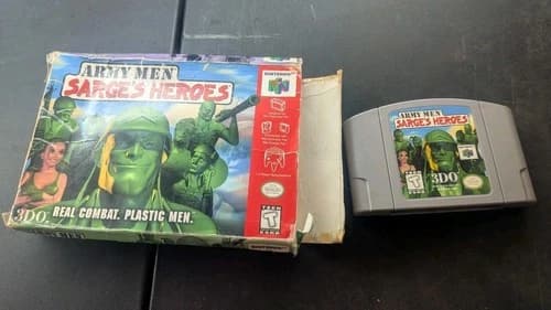 Army Men - Sarge's Heroes - Gray Cart - Nintendo 64 - N64 - Tested