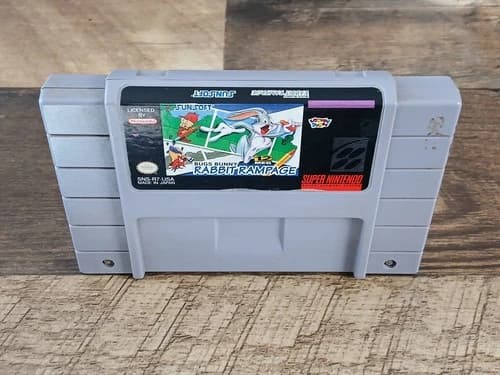 Bugs Bunny Rabbit Rampage (Super Nintendo SNES, 1994) Game Only - Tested
