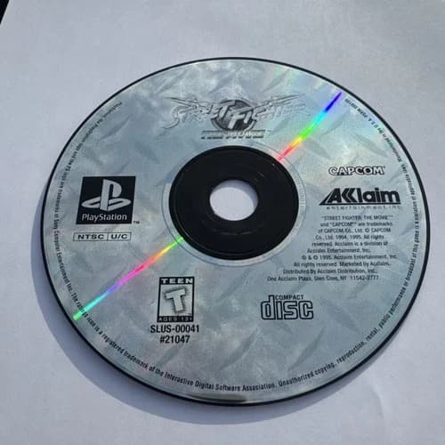 Street Fighter: The Movie (Sony PlayStation 1, 1995) - PS1 Disc Only - As Is