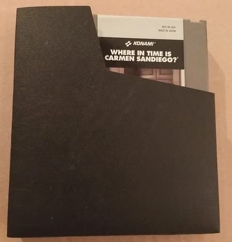 Where in Time is Carmen Sandiego? (Nintendo NES, 1991) Tested/Working. Game Only