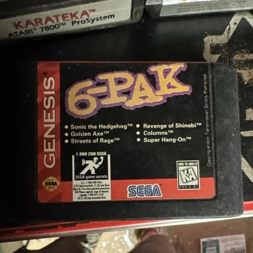 SEGA 6-Pak Sega Genesis Compilation Sonic Golden Axe Streets of Rage
