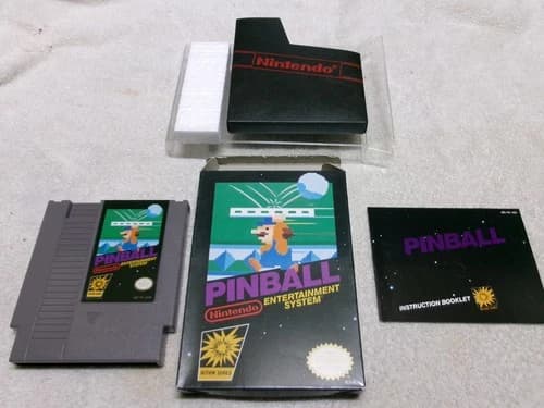 #608 Pinball Nintendo NES Black Box CIB NEW game, box, manual