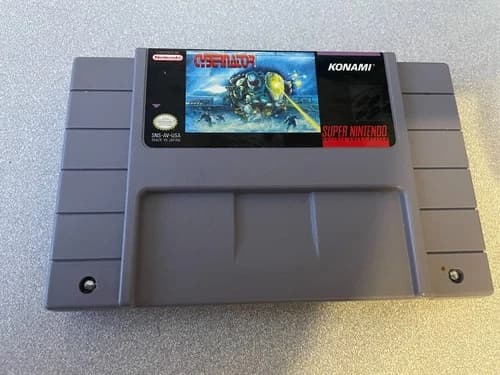 Snes Super Nintendo Cybernator game ( free ship to Canada