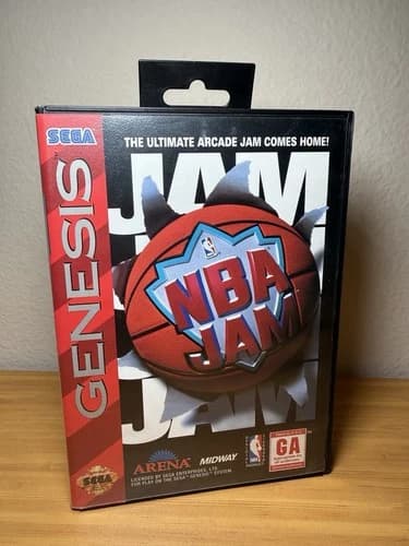 NBA Jam (Sega Genesis, 1994) Complete in box | Tested