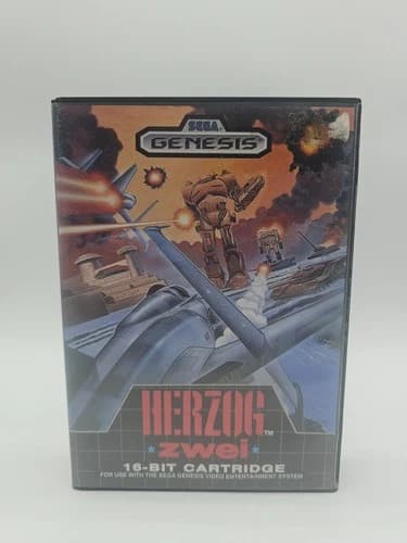 Herzog Zwei Sega Genesis CIB Clean and tested!