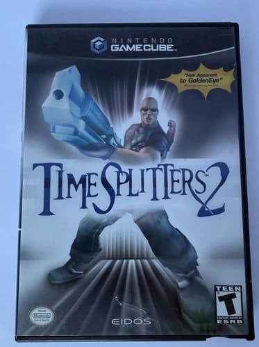 TimeSplitters 2 Nintendo GameCube Tested Complete Box with Instruction Booklet