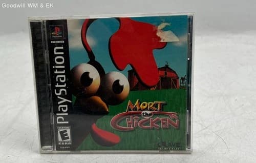 Sony Playstation PS1, Crave, Mort The Chicken Video Game (2000) (COMPLETE)
