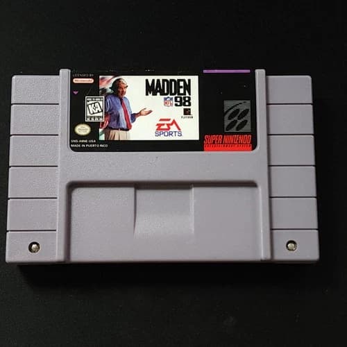 Madden NFL 98 Super Nintendo SNES Game Cartridges Only Tested &Working