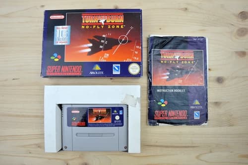 SNES - Turn and Burn: No-Fly Zone - (CIB, with manual)
