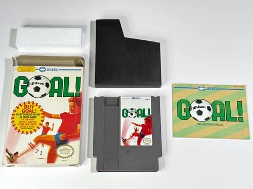 Goal! (Nintendo NES, 1989) Tested, with box and manual