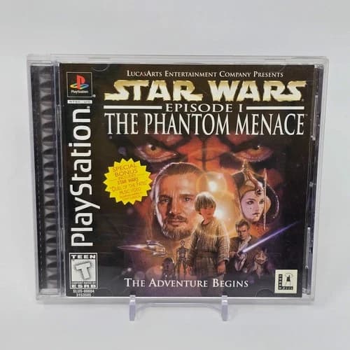 Star Wars Episode I: The Phantom Menace (PlayStation 1 PS1) BL CIB COMPLETE