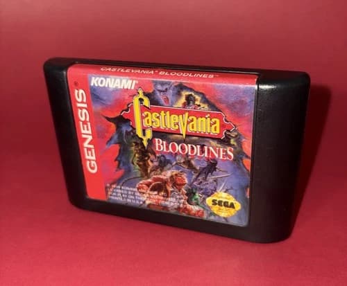 Castlevania: Bloodlines Sega Genesis Authentic Cartridge, Cartridge Only