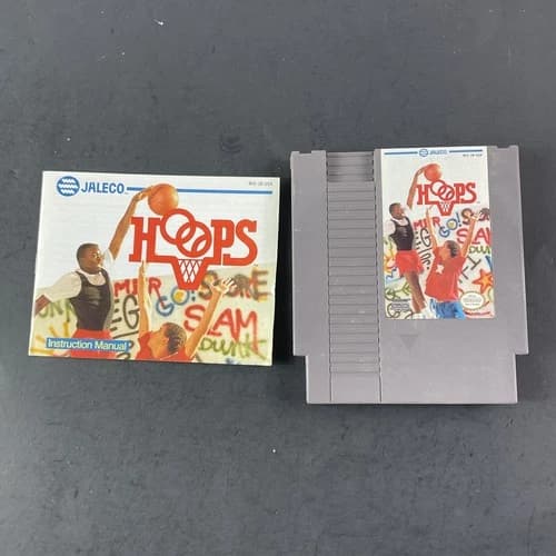 NES Hoops Game Cartridge Tested & Works Great