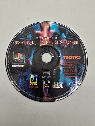 Deception III: Dark Delusion (Sony PlayStation 1, 2000) Disc Only