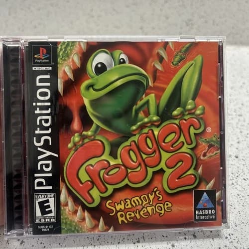 Frogger 2 Swampy's Revenge PlayStation PS1 Black Label CIB Black Label