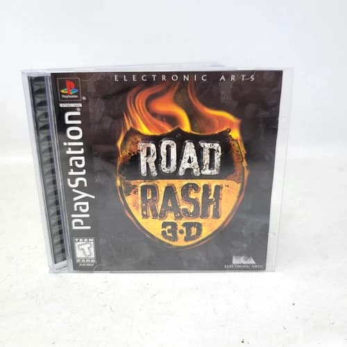 Road Rash 3D PS1 (Sony PlayStation 1) CIB Complete W/ Reg Card Tested Working