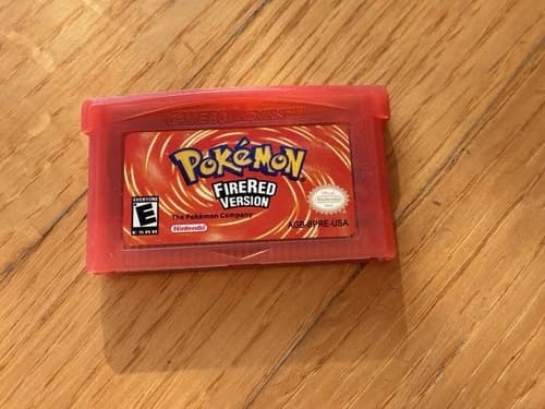 Pokemon FireRed Version Nintendo Game Boy Advance Cartridge Multiplayer