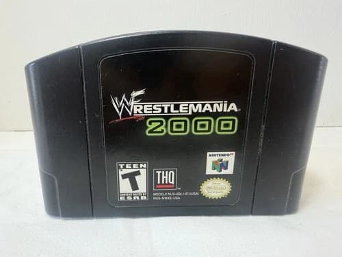 WWF WrestleMania 2000 Nintendo 64 Video Game N64 Authentic Cart Only-Tested