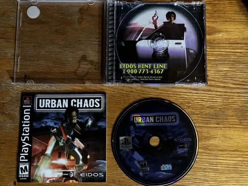 Urban Chaos PS1 Playstation 1 Complete Game EIDOS !!!!!!!!!!!!!!!!!!!!!