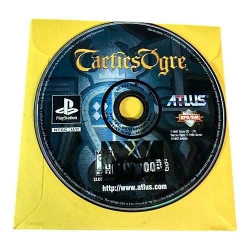 Sony PlayStation 1 PS1 Disc Only Tested Tactics Ogre CF