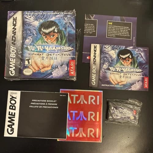 Yu Yu Hakusho Ghost Files: Spirit Detectives Complete Nintendo Game Boy Advance!