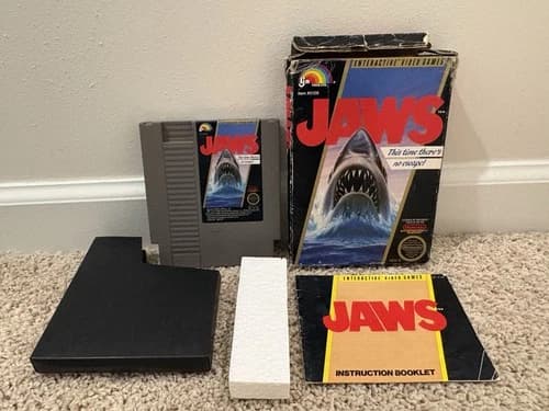 Jaws NES CIB Read