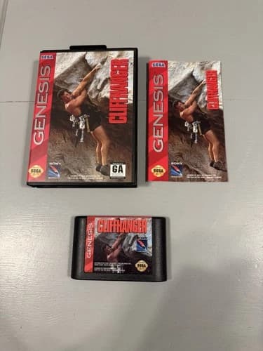Cliffhanger (Sega Genesis, 1993) Complete CIB Tested Working