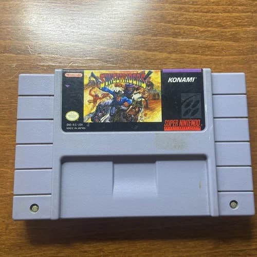 Sunset Riders SNES Super Nintendo Game Cartridge Tested Authentic Konami