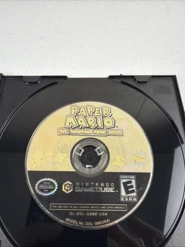 Paper Mario Thousand Year Door (Nintendo GameCube, 2004) Disc Only Tested