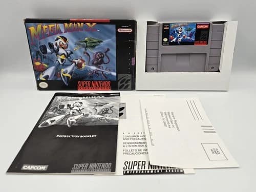 Mega Man X (SNES, Super Nintendo 1994) Tested Complete CIB - Nice Shape
