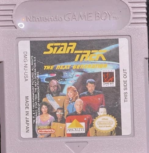 Star Trek: The Next Generation - Nintendo Gameboy Original Cartridge TESTED