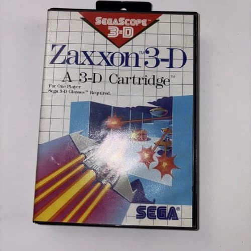 Zaxxon 3D Sega Master System SMS Complete CIB - Nice Shape!!