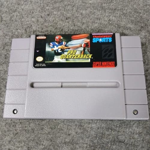 Tradewest Pro Quarterback Video Game SNES Gray Retro Sports SNS-QB-USA