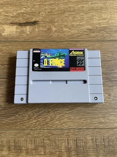 D-Force SNES Super Nintendo Game Authentic Tested Fast Shipping!