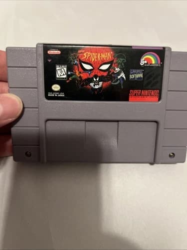 Spider-Man SNES – Cartridge Only – Tested – Authentic Super Nintendo Game