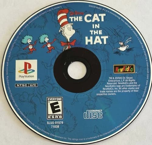 Dr. Seuss' Cat in the Hat (PlayStation 1, PS1) DISC ONLY | NO TRACKING | M1977