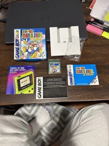 Nintendo Gameboy Color Game Super Mario Bros. Deluxe CIB Complete In Box