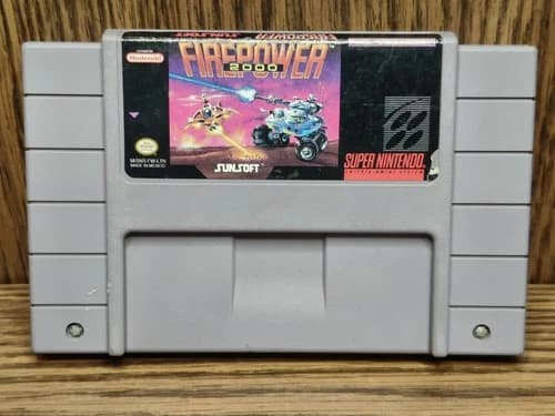Firepower 2000 SNES Super Nintendo Cartage Only Authentic Rare Working