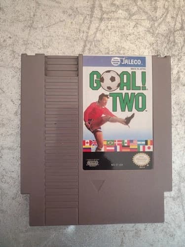 Rare Goal Two! Two 2 Nintendo NES Soccer Game -Tested & Working Cartridge Only