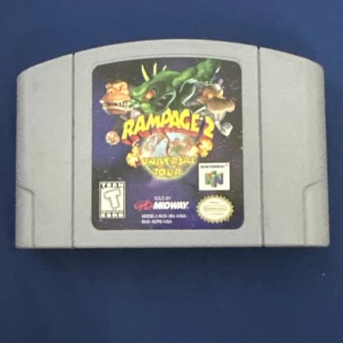 Rampage 2 Universal Tour Nintendo 64 N64 Game Cartridge Only Midway Tested
