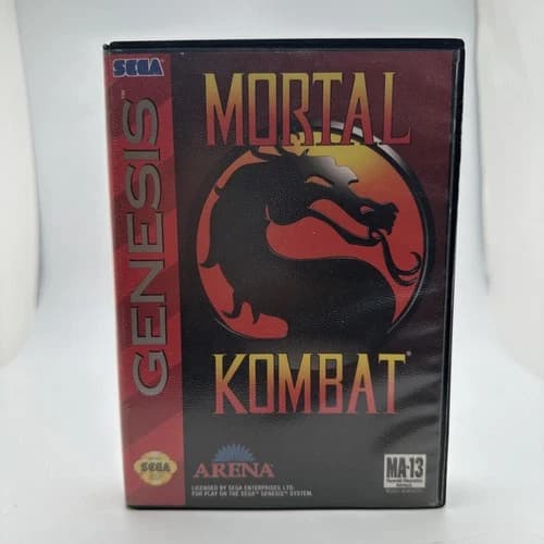Mortal Kombat 1 Sega Genesis Original Authentic Game Complete CIB /w Manual