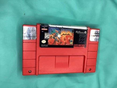 DOOM (Super Nintendo SNES, 1995) - Authentic - CARTRIDGE ONLY tested