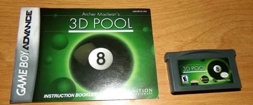 Game Boy Advance Games Take a LOOK !!! 3D Pool