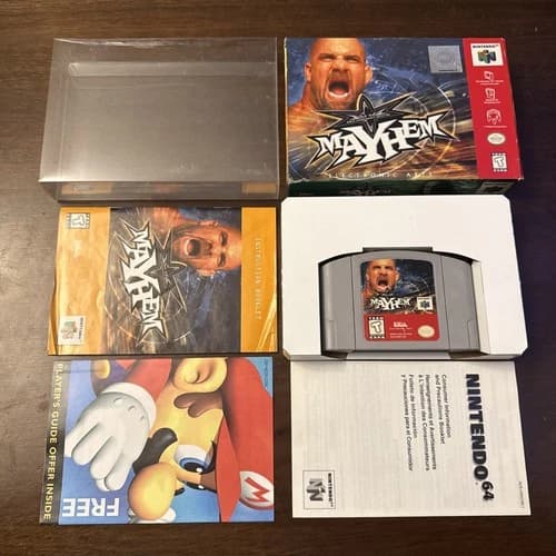 WCW Mayhem (Nintendo 64 N64) Complete - Tested - Authentic