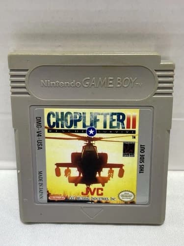 Choplifter II 2 (Nintendo Game Boy, 1991) OEM Authentic Tested Loose