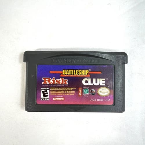 Nintendo Gameboy Advanced GBA Risk | Battleship | Clue Cartridge Only
