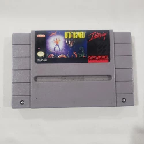 Out of This World Super Nintendo SNES Authentic cartridge