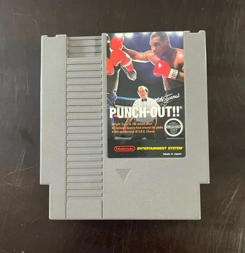 Mike Tyson's Punch-Out (Nintendo NES, 1987) Authentic - Tested & Working
