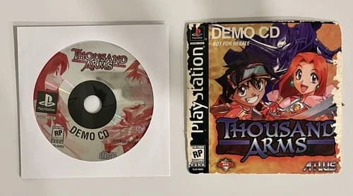 Thousand Arms Atlus PS1 PlayStation Demo CD NFR Not For Resale